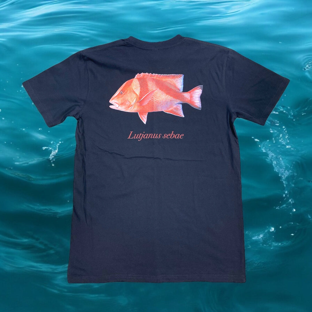 Red Emperor Tee Black - Spearfishing Superstore