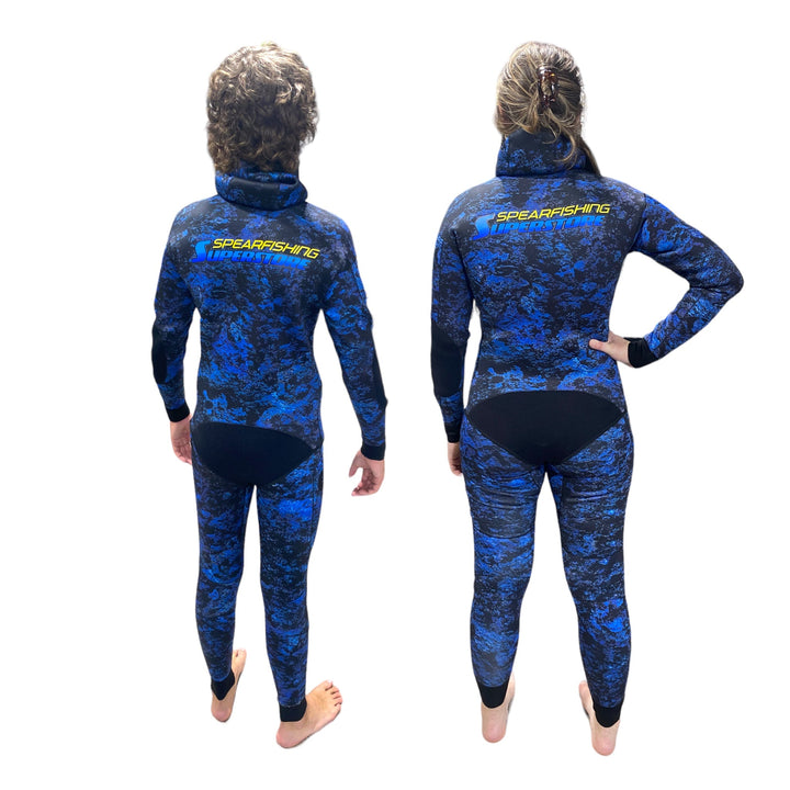 2 Piece Reef Hunter 2mm Wetsuit Blue - Spearfishing Superstore