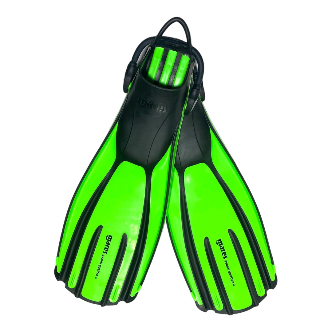 Avanti Quattro+ Fins Lime - Spearfishing Superstore