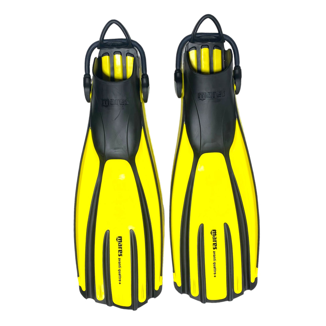 Avanti Quattro+ Fins Yellow - Spearfishing Superstore