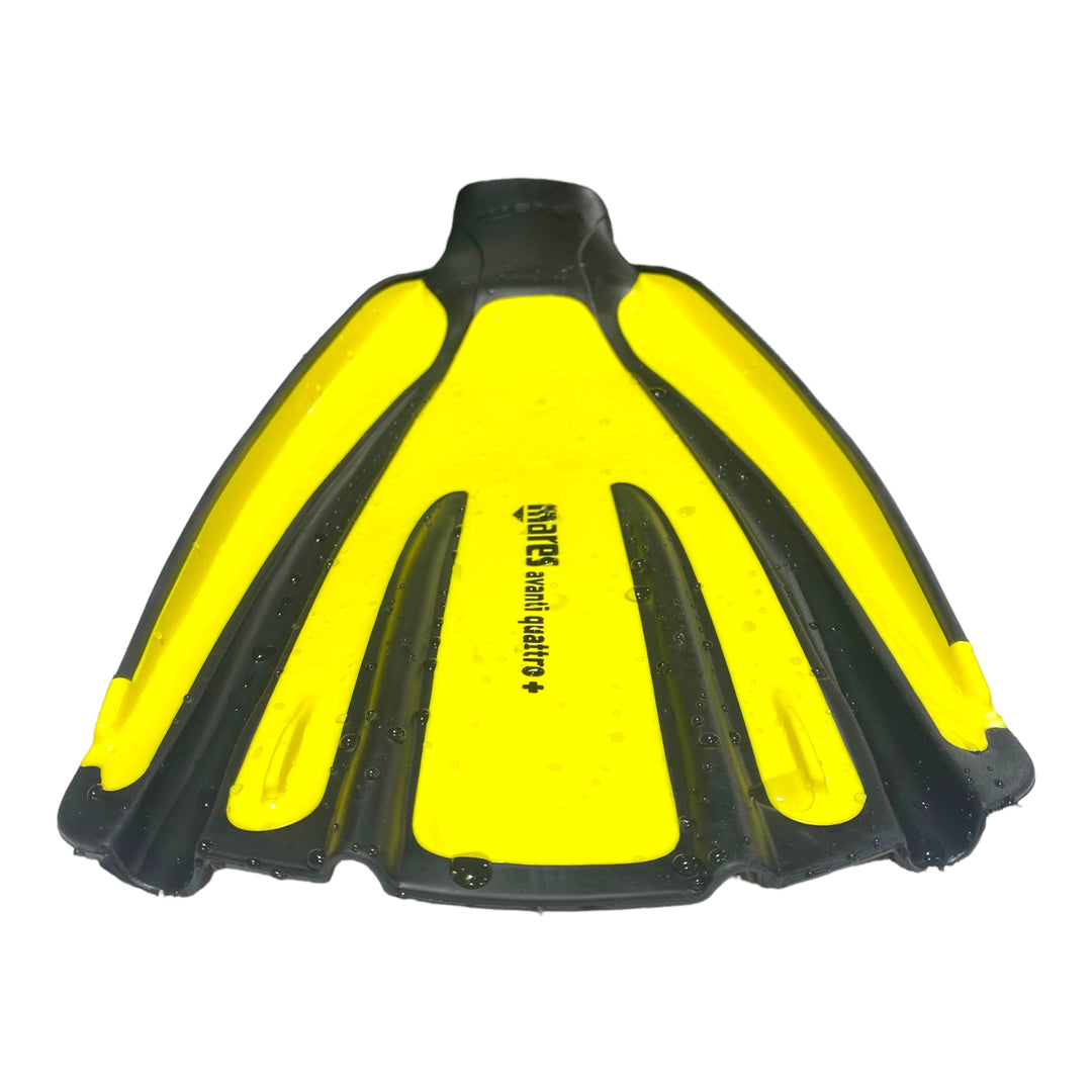 Avanti Quattro+ Fins Yellow - Spearfishing Superstore