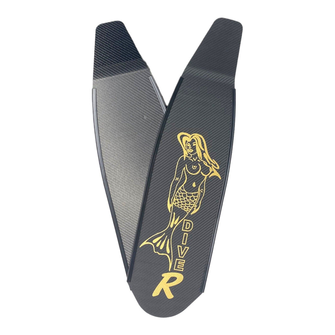 Gold Mermaid Carbon Blades - Spearfishing Superstore