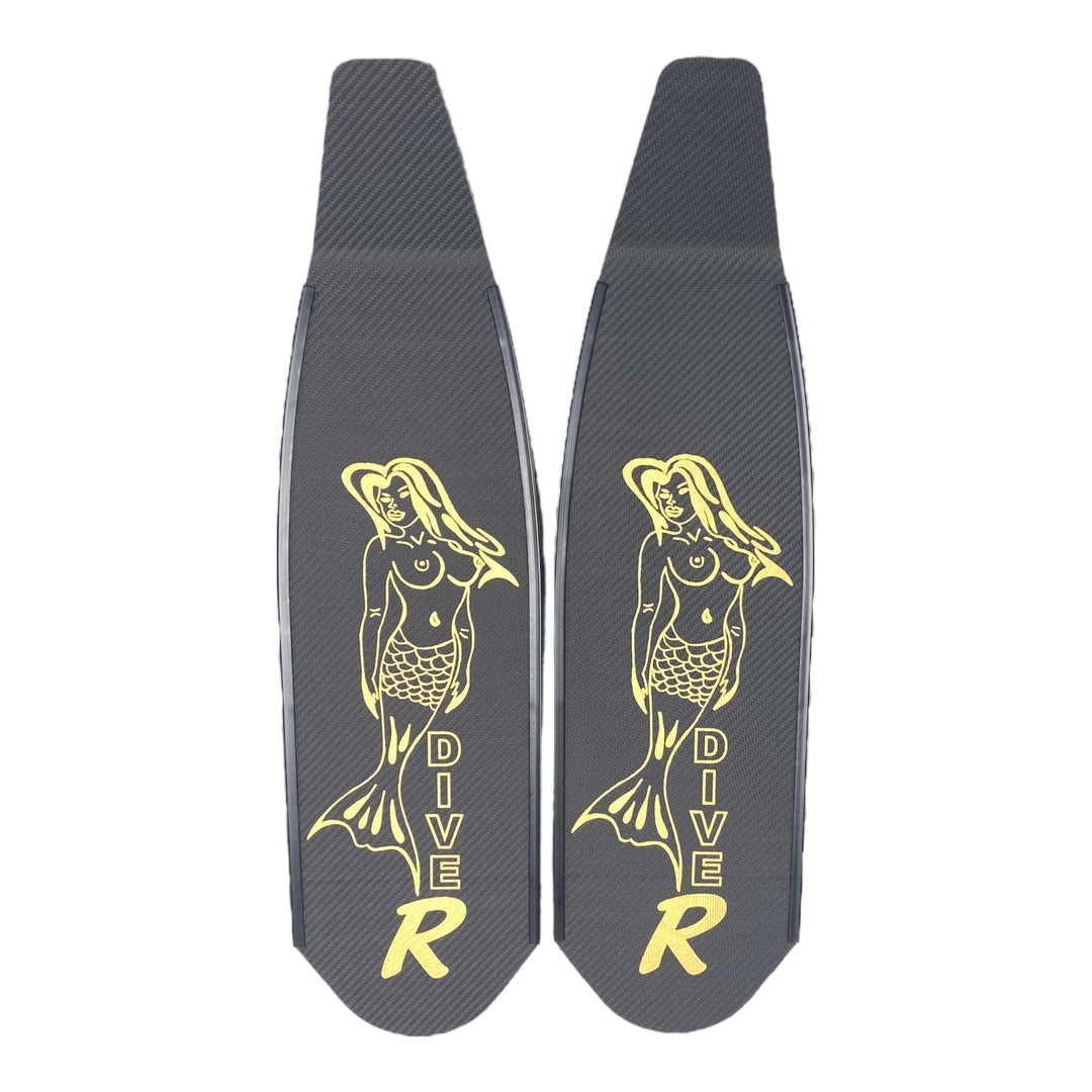 Gold Mermaid Carbon Blades - Spearfishing Superstore