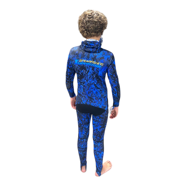 Reef Hunter Lycra Stinger Suit 2 Piece Blue - Spearfishing Superstore